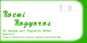 noemi mogyoros business card